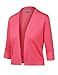 BIADANI Women Classic 3/4 Sleeve Crop Cardigan
