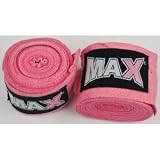 Max Pro Hand Wraps Bandages, Boxing Gloves MMA UFC pink
