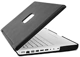 Case-Mate 13 Signature Suit MacBook Laptop Carrying Case in Italian Leather over Hard Shell, Phantom Black