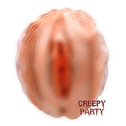 CreepyParty Deluxe Novelty Halloween Costume Party Latex Animal Head Shell Vergina Pussy Mask
