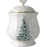 Gien Filets Noel Covered Sugar Bowl