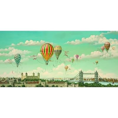 Ballooning Over London 1000pc Jigsaw Puzzle by Benjamin and Isiah Lane