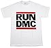 RUN DMC JAM MASTER JAY T-shirt Retro Logo Hip Hop Rap Rock White Adult S-4XL