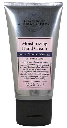 Bath & Body Works Aromatherapy Black Currant Vanilla Sensual Blend Hand Cream 2.5 oz