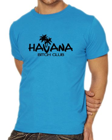 Touchlines Havana - Bitch Club T-Shirt, Gr&ouml;&szlig;e S, skyblue