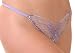 SpicySpot Sheer Butterfly Applique Crotchless Panties with Pearl and Sequin Details