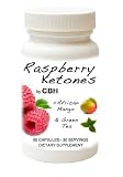 Raspberry Ketones by CBH (500mg) plus African Mango, L-Carnitine, Green Tea, and Cocoa Bean Extract