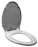 American Standard 5330.010.165 Champion Slow Close Round Toilet Seat, Silver
