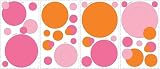 Wallpockets - Pink Peel & Stick Polka Dot Wall Frames