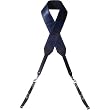 Heavy Leather NYC Classic Strap for Nikon, Canon, Pentax and Hassseblad SLR (Midnight Blue)