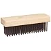 Weiler Wire Scratch Brush, Steel, Straight Wire, 0.014" Wire Diameter, 1-5/8" Bristle Length, 7" Brush Face Length, 2" Brush Face Width
