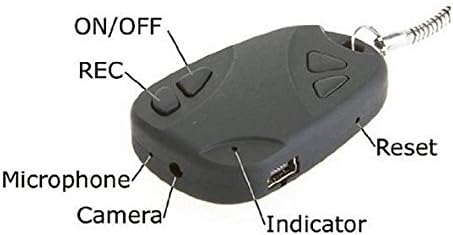 Mini Camera Car Key Remote Spy Camera Hidden Camera Keychain+4GB Micro SD card