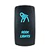 STVMotorsports 5 Pin Laser LED Light Rock Lights Toggle Rocker Switch 20A 12V On-Off SPST Waterproof (Blue)
