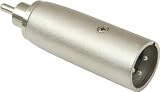 American Recorder (ART) XLR Male to RCA Male Adapter, Nickel