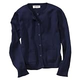 Girls' School Uniform Cherokee® Navy Long-Sleeve Cardigan