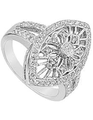 Diamond Classic Ring 14K White Gold - 0.75 CT Diamonds