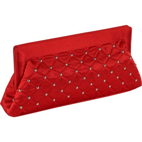 Savanna Quilted Satin Clutch