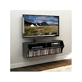 Prepac Altus Black Wall Mounted A/v Console, TV Stand