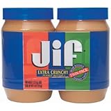 JIF Extra Crunchy Peanut Butter 40 oz Jar (2 Pack)