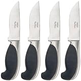 Oneida 4 Piece Soft Touch With Stainless Accent Steak Knife Set