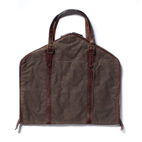 Moore and Giles Stanley Suit Valet Bag in Waxwear Rangertan All