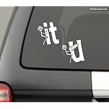 F**K IT & Screw you Funny Mustanch Sticker Decal (Come With Stickerbomb hand decal)