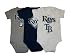 Tampa Bay Rays Nike Baby 3-Pack Creepers3-6 Months