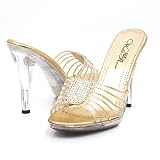 Wild Rose Sara64a Heels 6.5 Gold