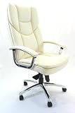 Luxor Imperial Cream Leather Executive Chair