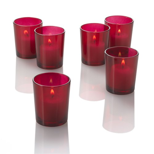 Red Glass Votives Red Glass Votives