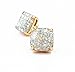 kate spade New York Small Square Opal Galaxy Glitter Stud Earrings on Card Only