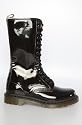 Dr. Martens The 1B99 14 Eye Zip Boot in Black,Shoes for Women