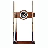 NHL Philadelphia Flyers two-piece Wood and Mirror Wall Cue Rack