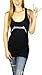 Metallica Womens Long Racerback Tank Top Black