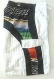 Mens Swim Trunks/Board Shorts with inset. White/Inset ED