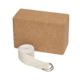 Gaiam Cork Block/Hemp Strap Combo