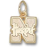 University of Nebraska N Huskers 3/8 Pendant (14kt)
