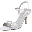 Dyeables Women's Courtney Sandal,White,7 W US