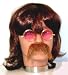 70s Bee Gees Shag Fancy Dress Wig, Tash & Glasses Kit