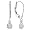 14k White Gold Solitaire Diamond Leverback Earrings (1/3 cttw, H-I Color, I1 Clarity)