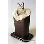 Plush Lined Eyeglass Holder , Brown