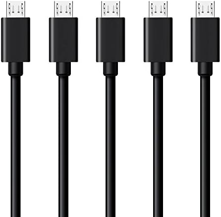 Micro USB Cable - WhaleStone 5 Pack Micro USB 3ft Premium Android Cable High Speed USB 2.0 A Male to Micro B Sync and Charging Cables for Samsung, Nexus, LG, Motorola, Android Smartphones and More