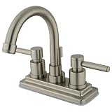 Centerset Bathroom Faucet - Satin Nickel (4)