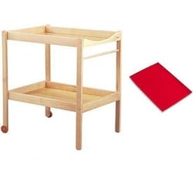 COMBELLE - Table � langer Alice avec tapis rouge