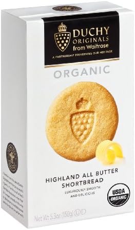 Duchy Originals Organic Highland All Butter Shortbread, 5.3-ounce(pack of 6)