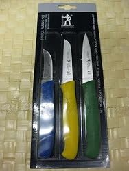 J.A. Henckels International 3-Piece Paring Knife Set, Multicolored