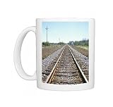 Rail tracks near Austin Photo Mugs