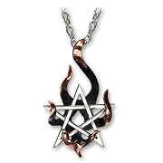 Stella Igneus Alchemy Gothic Fire Star Pentagram Necklace