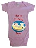 HAPPY BIRTHDAY JESUS - BigBoyMusic Baby Designs - White, Blue or Pink Onesie / Baby T-shirt