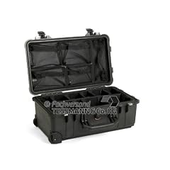 Peli Koffer 1510 / 1514 Carry On Case - schwarz - mit Trennwand-Set und Deckel-Organizer - wasserdicht - staubdicht - extrem robust - Pelicase - Pelikoffer - Pelibox